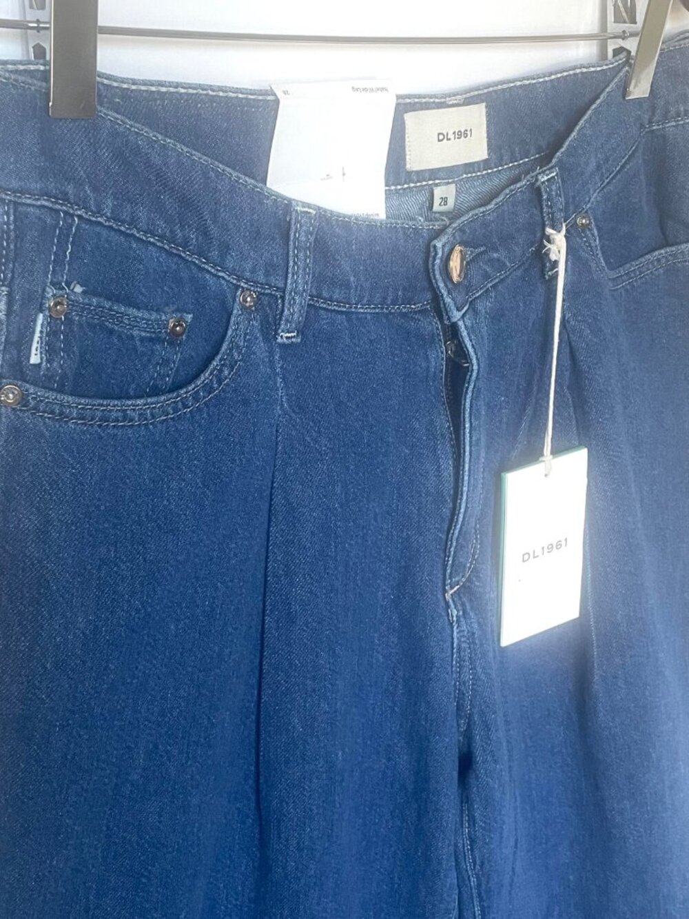 DL1961 Isabel Pleated Wide Leg Jeans North Beach Womens 28 - Picture 8 of 15